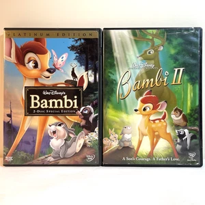 BAMBI / BAMBI II (DVD) Disney Animation Adventure Drama Family - Picture 1 of 9