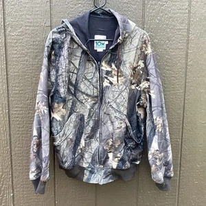 10X Realtree Hardwoods 20-200 Camo Hooded Jacket Men's XL Water Resistant Zip - Picture 1 of 7