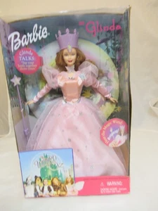1999 Barbie als Glinda in Der Zauberer von Oz mit Zauberstab und sprechender Puppe NRFB - Bild 1 von 6