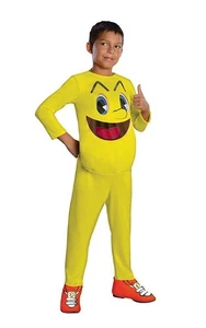 LICENSED PAC MAN VIDEO GAME FANCY DRESS HALLOWEEN FUN COSTUME - Picture 1 of 2