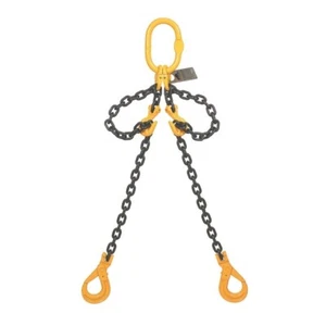 BEAVER Grade 80 Double Leg 7mm Chain Sling w/ Clevis Self Locking Hook 2.6T 2M - Picture 1 of 1