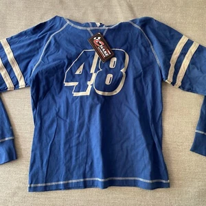 Chase Jimmy Johnson 48 Nascar Racing Sweater Blue Hoodie Size Medium - Picture 1 of 9