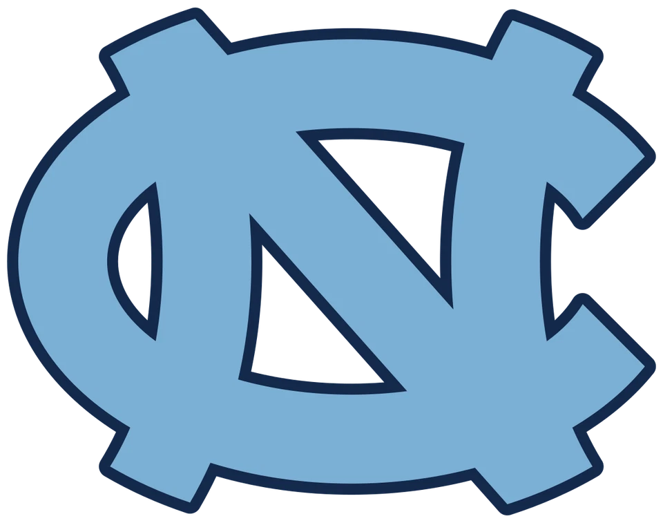 University of North Carolina Tar heels sticker logo NCAA weatherproof vinyl - Image 1 of 1