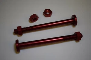 Kit de pernos traseros de aluminio - rojo anodizado - Imagen 1 de 1