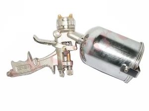 Lackierpistole Gebraucht Mit Druckluftkompressor Aus Stahl 500 ML Becher AEs - Bild 1 von 5
