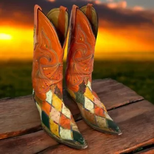 Aventurero White Western Ostrich Pointed Toe Cowboy Boots 8.5US / 27.5MEX - Picture 1 of 24