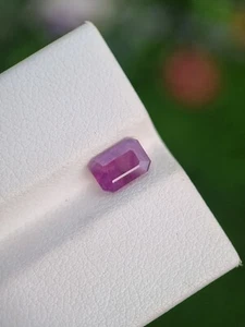 Piedra de zafiro natural púrpura rosa sin calefacción suelta facetada Afganistán sin tratar - Imagen 1 de 4