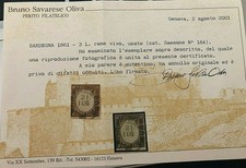ASI Stato di Sardegna - IV Emissione 3 Lire USATO CERTIFICATO - ALTISSIMO VALORE