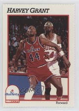 1991-92 NBA Hoops Washington Bullets Sheet Singles Harvey Grant