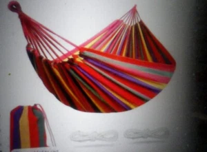 2 Person Double Camping Hammock Chair Bed Outdoor Hanging Swing Sleeping Garden - Picture 1 of 6