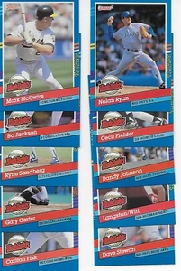 MLB 1991 DONRUSS 10 CARD HIGHLIGHT LOT BO JACKSON RYAN JOHNSON McGWIRE NMMT - Picture 1 of 1