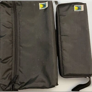 (2) Conductor Series Black Nylon 45 Audio Cassette Carrying Case Tape Storage - Picture 1 of 5