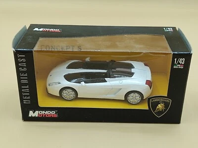1/43 Lamborghini "Gallardo" Concept S Blanc 2005 Mondo Motors - Photo 1/2