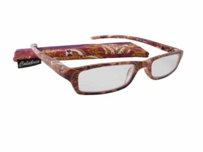 Calabria 756 Designer Reading Glasses w/ Matching Case in 52 Color&Power Options - Image 1 of 4