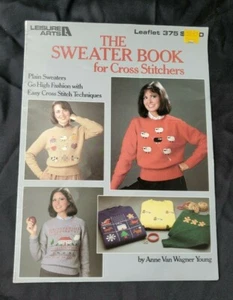 Leisure Arts Sweater Book for Cross Stitchers Leaflet 375 8 Patterns - Picture 1 of 12