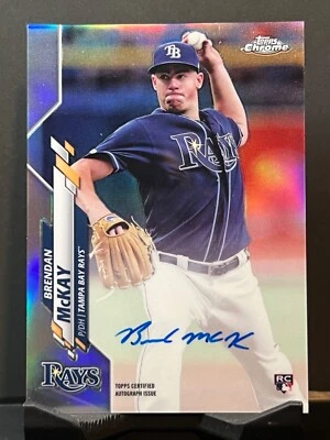 2020 Topps Chrome - Rookie Autographs Refractor #RA-BM Brendan McKay /499 - Image 1 of 2