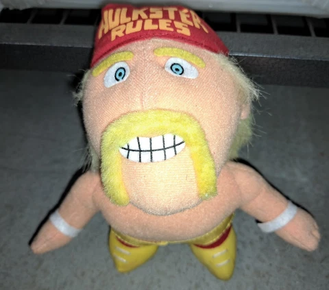 Hulk Hogan Plush Stuffed Doll by Roller Tron Japan Vintage 1990s WWF RARE Cover