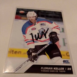 DEL Card Nuremberg ICE Tigers season 2009/10 signed Florian cellar
