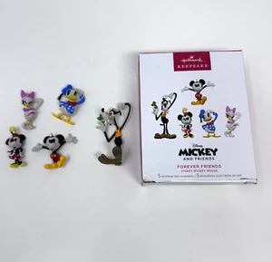 2024 Hallmark Andenken Ornamente FOREVER FRIENDS Disney Mickey Mouse 5er SET - Bild 1 von 19
