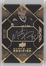 2008-09 Upper Deck UD Black Marks of Obsidian Gold /25 Marty Turco #MO-MT Auto