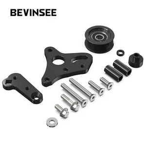 BEVINSEE Billet Manual Belt Tensioner With Pulley For LS Truck 4.8L 5.3L 6.0L - Picture 1 of 8