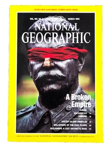 COLLAPSE OF THE SOVIET UNION MAR 1993 NATIONAL GEOGRAPHIC MAGAZINE SHIPS FREE - Picture 1 of 4