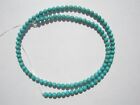 Genuine Kingman Blue Turquoise Round Beads - 4mm - strand