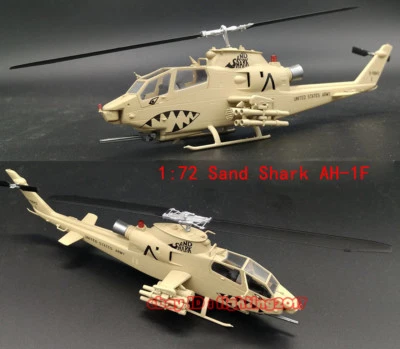 Easy model 1:72 AH-1F Cobra Sand Shark attack helicopter diecast aircraft  - Image 1 of 4
