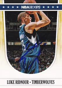 LUKE RIDNOUR MINNESOTA TIMBERWOLVES SIGNED CARD ORLANDO MAGIC BUCKS CHARLOTTE - Picture 1 of 1