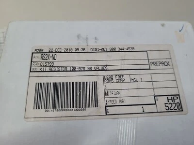 Resistor Kit RS2X 1/4 Watt 1% Metal Film  100 To 976 Ohms - Image 1 of 4