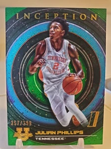 2023 Bowman U Inception Green JULIAN PHILLIPS Rookie Card CHICAGO BULLS #/299 RC - Picture 1 of 4