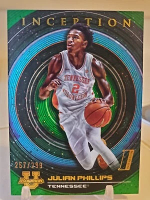 2023 Bowman U Inception Green JULIAN PHILLIPS Rookie Card CHICAGO BULLS #/299 RC - Image 1 of 4