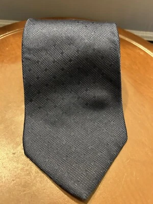 Corbata Buckingham para hombre azul 100 % seda italiana importada Foto 1 de 4