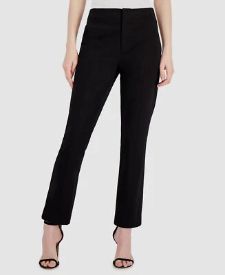 $275 Pantalones ajustados Donna Karan para mujer negros 29" Luxe Tech talla 0 Foto 1 de 3