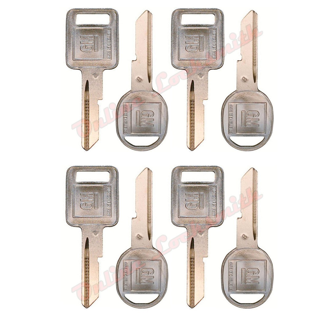 Gmc Keys 2 New GM OEM B49 Key Blanks – Uncut Door/Trunk Keys For Buick, Chevy, GMC, Pontiac Gmc Key Fob Replacement - Foto 9