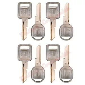 8 NUEVOS FABRICANTES DE EQUIPOS ORIGINALES A + B Encendido y Llaves de Puerta en Blanco con Logotipo GM Sin Cortar 320588 + 320589 - Imagen 1 de 4