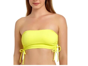 California Waves Womens Juniors Strapless Bandeau Bikini Swim Top XS 7737 - Picture 1 of 2