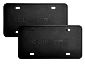 (2-Pk) Clim Art License Plate Frames Black 500001 - Bild 1 von 1