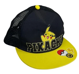 PIKACHU Cap Unisex Kids Adults Trucker Style Logo Mesh Adjustable OSFA - Picture 1 of 11