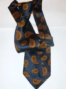 Kravatte Org.Mc Donald`s blau Gemustert - Bild 1 von 3