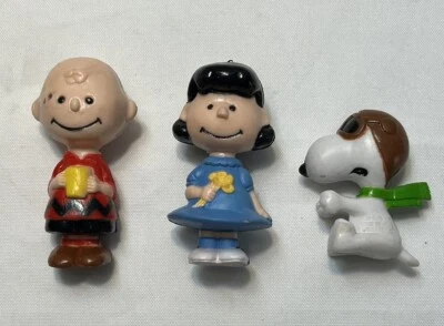 Lote de Figuras de PVC de Colección Snoopy Peanuts Años 70 Charlie Brown Lucy Foto 1 de 4