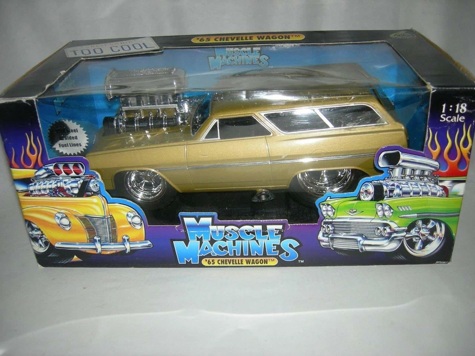 65 Chevy Chevelle Wagon Bronze (Copper)  new in box 1:18 sc. Mus. Mach.. - Image 1 of 1