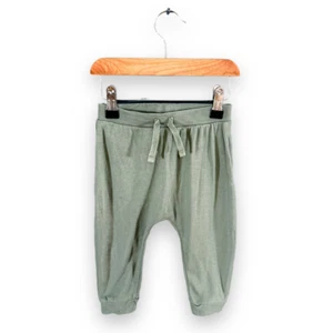 Baby Boys Green 100% Cotton Joggers Trousers Age 9-12 months - Picture 1 of 2