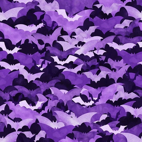 Boo! By Hoffman Fabrics - Punch Bats  #U4981-474 - Image 1 of 1