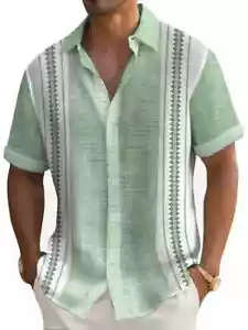Chic Vintage 50's Rockabilly Charlie Harper /Sheen Style Bowling Shirt Size 4XL - Picture 1 of 4