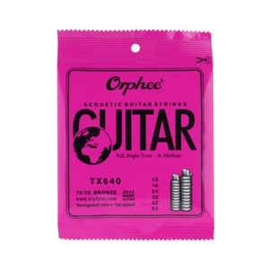 6pcs/Set Orphee TX640 Acoustic Guitar String Phosphor Bronze Medium Tension C5W2 - Picture 1 of 8