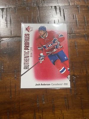 2021-22 SP Authentic Profiles Red #AP6 Josh Anderson 084/199 - Image 1 of 2