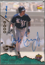Jose Cruz Jr Rice 1995 Signature Rookies Auto 3916/5000 #32 091223NPCD194