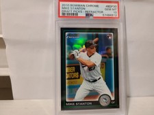 2010 BOWMAN CHROME MIKE GIANCARLO STANTON REFRACTOR PSA 10 RC ROOKIE POP 31 RARE