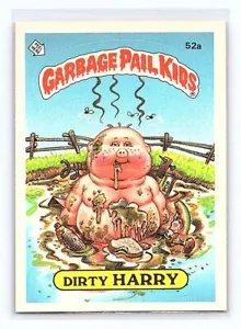1985 Garbage Pail Kids 2nd Series 2 Dirty Harry 52a GPK - Picture 1 of 2